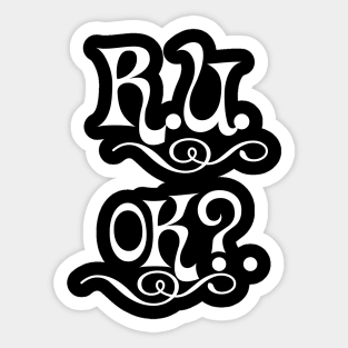 r u ok | are you ok | ru ok Sticker